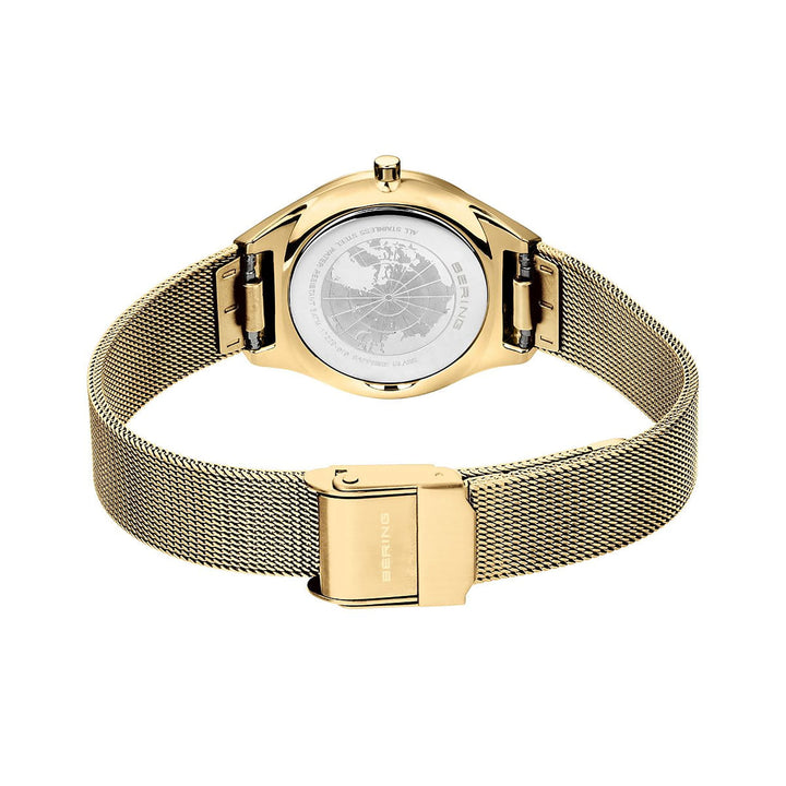 Bering 29mm Ultra Slim Gold Plated Quartz Watch 18729-330