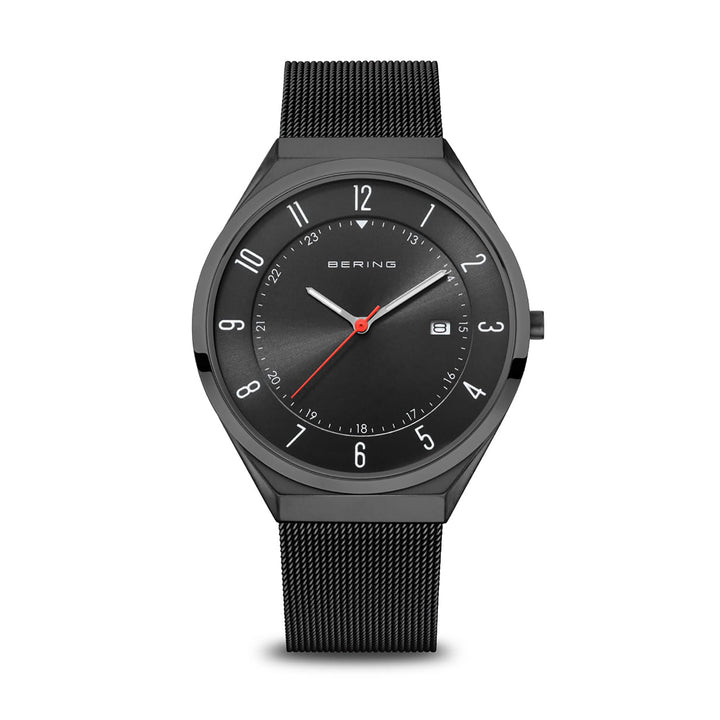 Bering Ultra Slim 40mm Black Steel Mesh Quartz Watch 18740-222 - Michael Jones Jeweller