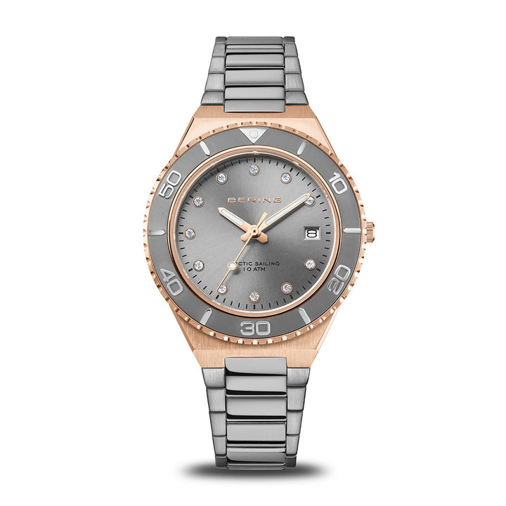 Bering Classic Polished Rose Gold Plated Quartz Watch 18936-769