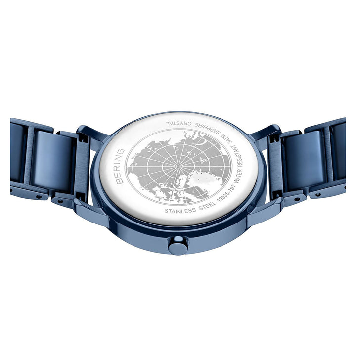 Bering Solar Polished Blue Watch 19535-797