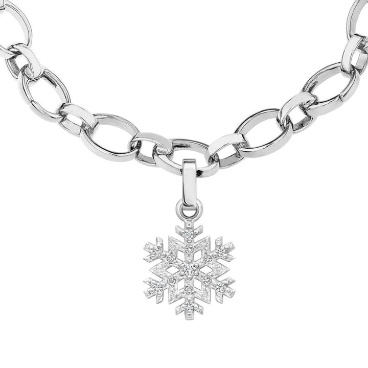 Fabergé Heritage Diamond White Gold Snowflake Charm - Michael Jones Jeweller