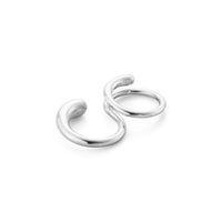 Georg Jensen MERCY Sterling Silver Double Ring Size 55 (O)