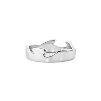 Georg Jensen FUSION 18ct White Gold End Ring. Size 56 (O 1/2)
