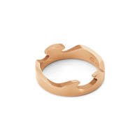 Georg Jensen FUSION 18ct Rose Gold End Ring. Size 56 (O 1/2)