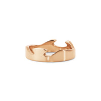 Georg Jensen FUSION 18ct Rose Gold End Ring Size 56 (O 1/2)