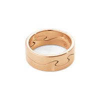 Georg Jensen FUSION 18ct Rose Gold End Ring Size 56 (O 1/2)