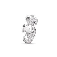 Georg Jensen FUSION 18ct White Gold Diamond Centre Ring Size 56 (O½) - Michael Jones Jeweller