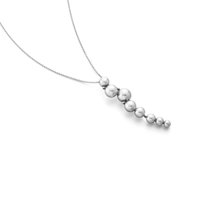 Georg Jensen MOONLIGHT GRAPES Sterling Silver Long Necklace - Michael Jones Jeweller