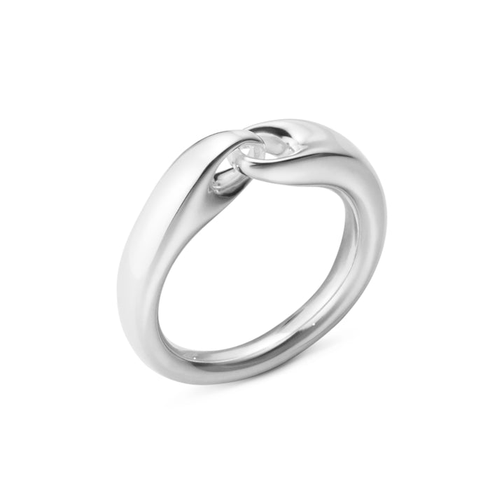 Georg Jensen REFLECT Sterling Silver Small Ring Size 57 (P 1/2)