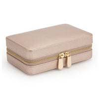 Wolf Palermo Rose Gold Zip Travel Jewellery Case - Michael Jones Jeweller