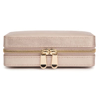 Wolf Palermo Rose Gold Zip Travel Jewellery Case - Michael Jones Jeweller