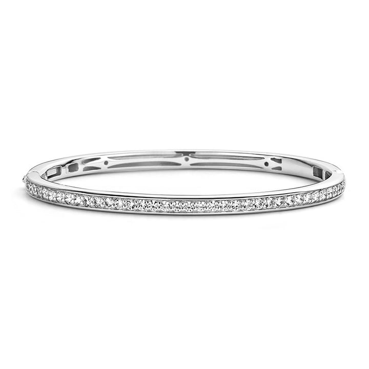 Ti Sento Cubic Zirconia Channel Set Bangle - Michael Jones Jeweller