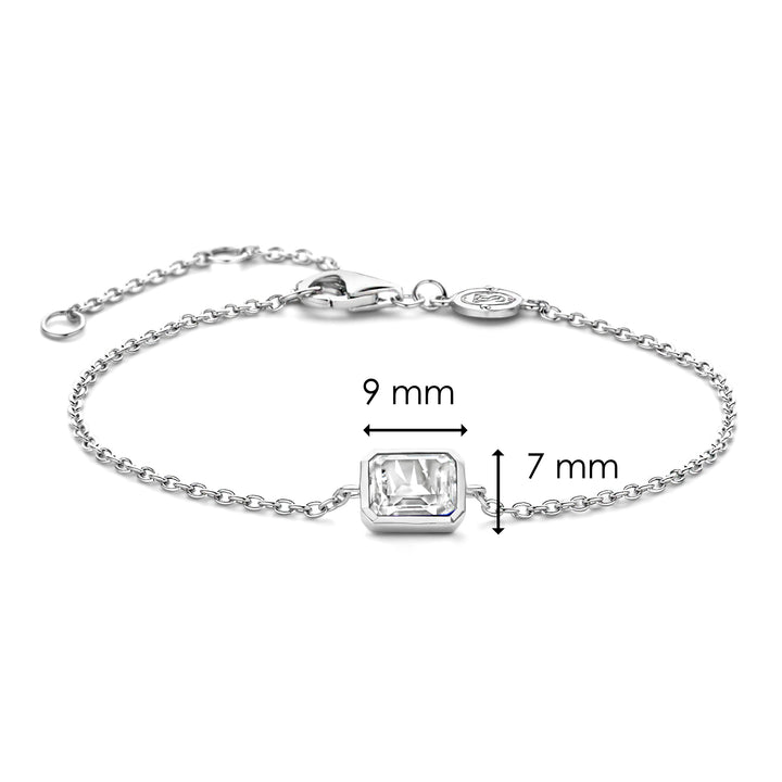 Ti Sento Octagonal Cubic Zirconia Bracelet - Michael Jones Jeweller