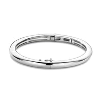Ti Sento Polished Silver Bangle - Michael Jones Jeweller