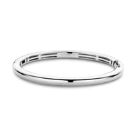 Ti Sento Polished Silver Bangle - Michael Jones Jeweller