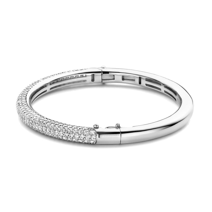 Ti Sento Pavé Cubic Zirconia Bangle