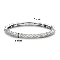 Ti Sento Pavé Cubic Zirconia Bangle