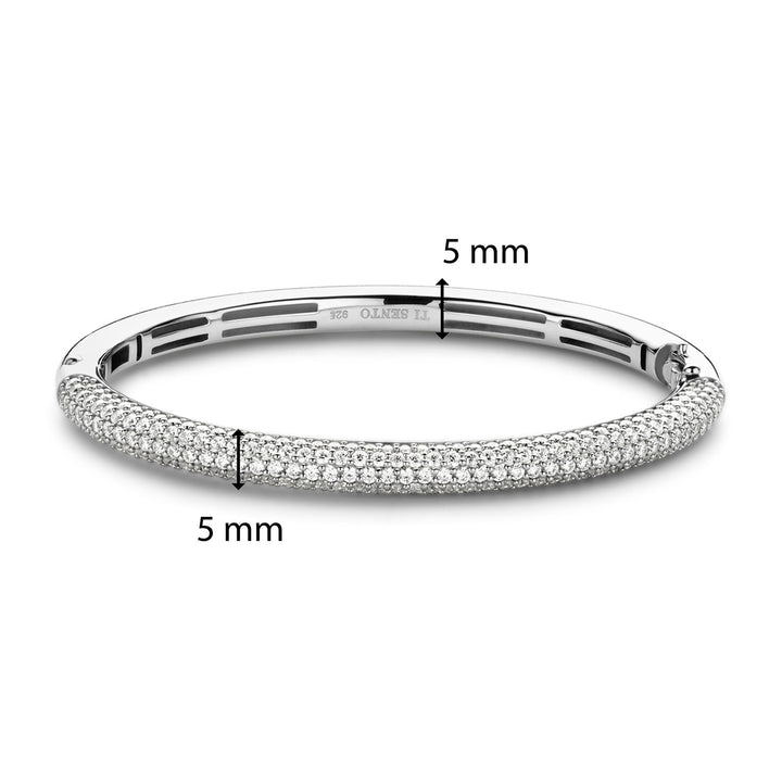 Ti Sento Pavé Cubic Zirconia Bangle - Michael Jones Jeweller