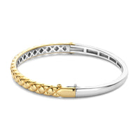 Ti Sento Yellow Gold Plated Clover Patterned Bangle
