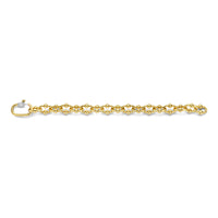 Ti Sento Yellow Gold Plated Bubble Oval Linked Bracelet