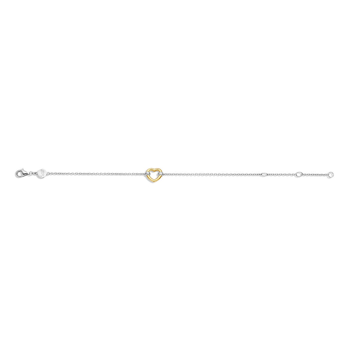 Ti Sento Yellow Gold Plated Heart Bracelet - Michael Jones Jeweller