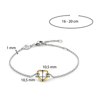 Ti Sento Yellow Gold Plated Heart Bracelet