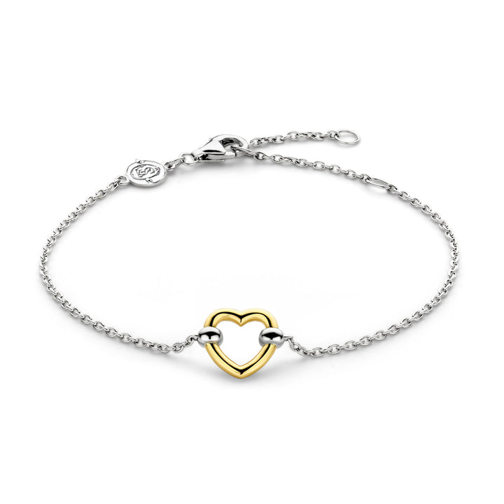 Ti Sento Yellow Gold Plated Heart Bracelet - Michael Jones Jeweller