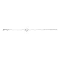 Ti Sento Pavé Cubic Zirconia Open Heart Bracelet - Michael Jones Jeweller