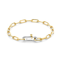 Ti Sento Yellow Gold Plated Oval Link Bracelet