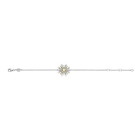 Ti Sento Yellow Gold Plated Pearl White and Cubic Zirconia Star Bracelet