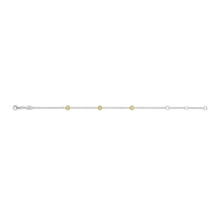 Ti Sento Yellow Gold Plated Cubic Zirconia Rope Style Station Bracelet