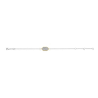 Ti Sento Yellow Gold Plated Pavé Cubic Zirconia Hexagonal Bracelet - Michael Jones Jeweller