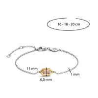Ti Sento Yellow Gold Plated Nude Pink Hexagonal Bracelet - Michael Jones Jeweller