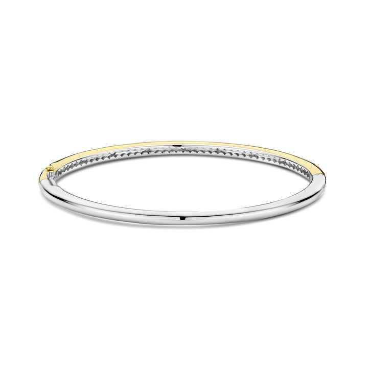 Ti Sento Yellow Gold Plated Collar Set Cubic Zirconia Bangle - Michael Jones Jeweller