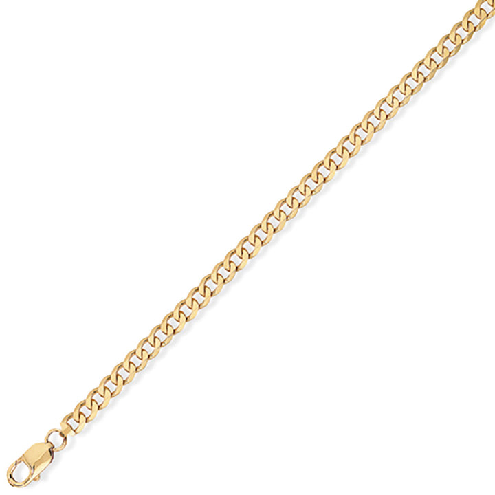 20" Curb Link 9ct Yellow Gold Necklet - Michael Jones Jeweller