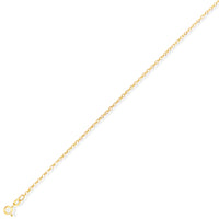 9ct Yellow Gold Diamond-Cut Oval Belcher Chain 18"