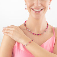 Coeur De Lion GeoCUBE® Viva Magenta Iconic Necklace - Michael Jones Jeweller