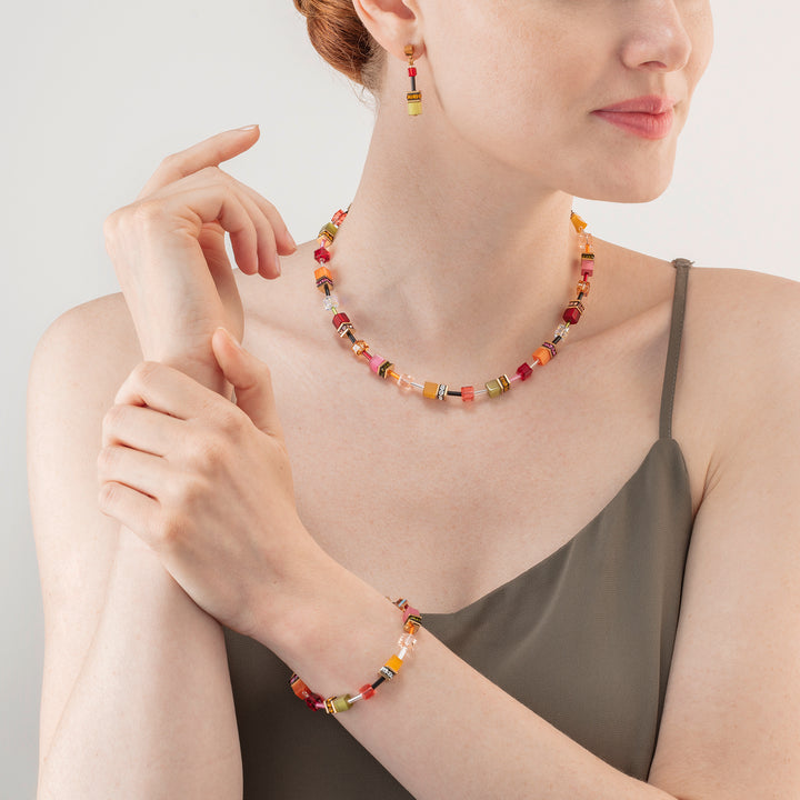 Coeur De Lion GeoCUBE® Indian Summer Iconic Multicolour Necklace