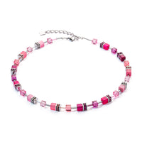 Coeur De Lion GeoCUBE® Viva Magenta Iconic Necklace - Michael Jones Jeweller