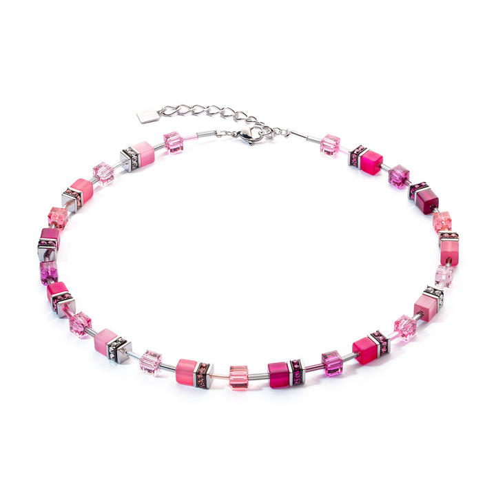 Coeur De Lion GeoCUBE® Viva Magenta Iconic Necklace - Michael Jones Jeweller
