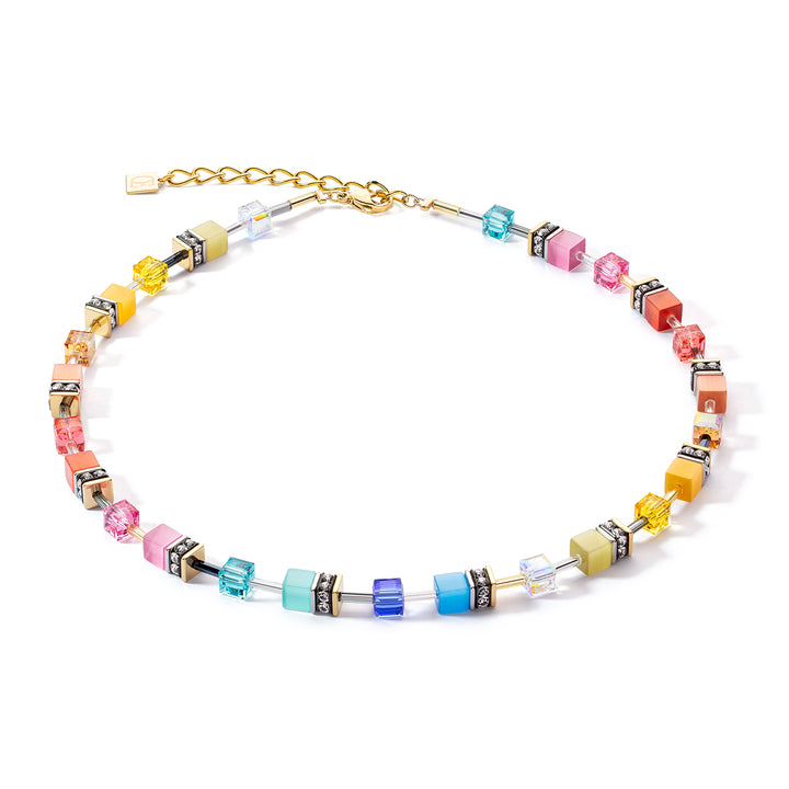 Coeur De Lion GeoCUBE® Multicolour Gold Iconic Classic Necklace