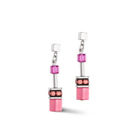 Coeur De Lion GeoCUBE® Viva Magenta Iconic Earrings - Michael Jones Jeweller