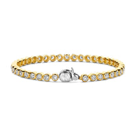 Ti Sento Yellow Gold Plated Cubic Zirconia Tennis Bracelet - Michael Jones Jeweller