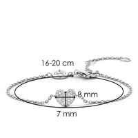 Ti Sento Cubic Zirconia Heart Bracelet - Michael Jones Jeweller