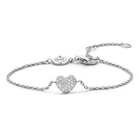 Ti Sento Cubic Zirconia Heart Bracelet - Michael Jones Jeweller
