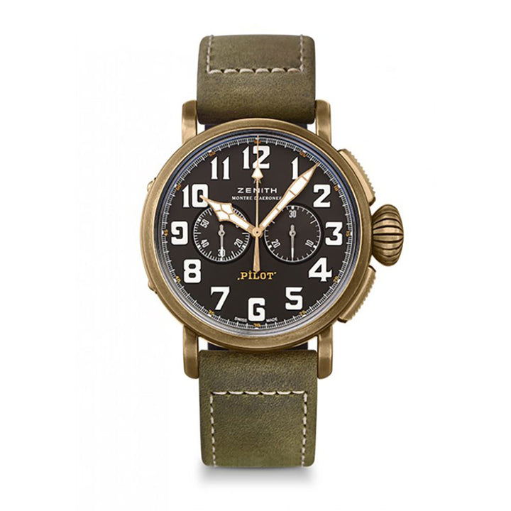 Zenith Pilot Type 20 36'000 VpH - Luxury Men's Watch 29.2430.4069/21.C800 - Michael Jones Jeweller