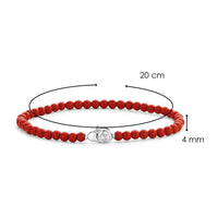 Ti Sento Coral Red Bead Bracelet - Michael Jones Jeweller