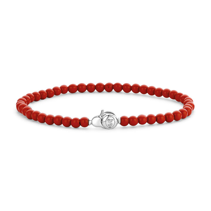 Ti Sento Coral Red Bead Bracelet - Michael Jones Jeweller