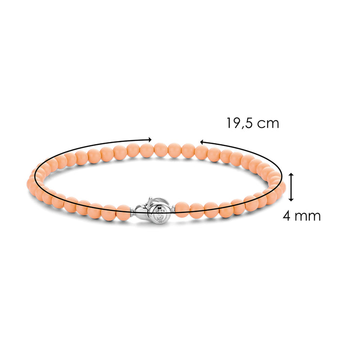 Ti Sento Coral Peach Bead Bracelet - Michael Jones Jeweller