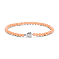 Ti Sento Coral Peach Bead Bracelet - Michael Jones Jeweller